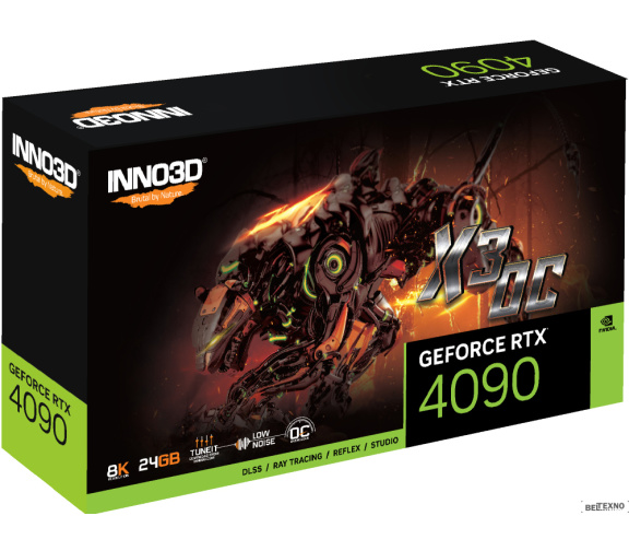             Видеокарта Inno3D Gaming GeForce RTX 4090 X3 OC N40903-246XX-18332989        