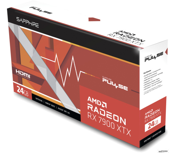             Видеокарта Sapphire Pulse Radeon RX 7900 XTX 11322-02-20G        