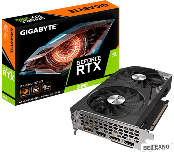       Видеокарта Gigabyte GeForce RTX 3060 Gaming OC 8G (rev. 2.0) GV-N3060GAMING OC-8GD 2.0    