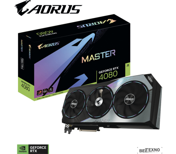             Видеокарта Gigabyte Aorus GeForce RTX 4080 16GB Master GV-N4080AORUS M-16GD        