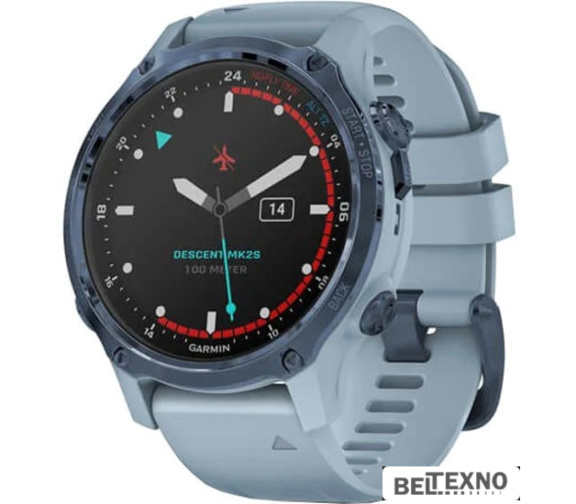             Профессиональные умные часы Garmin Descent Mk2s (минеральный синий/морская волна)        