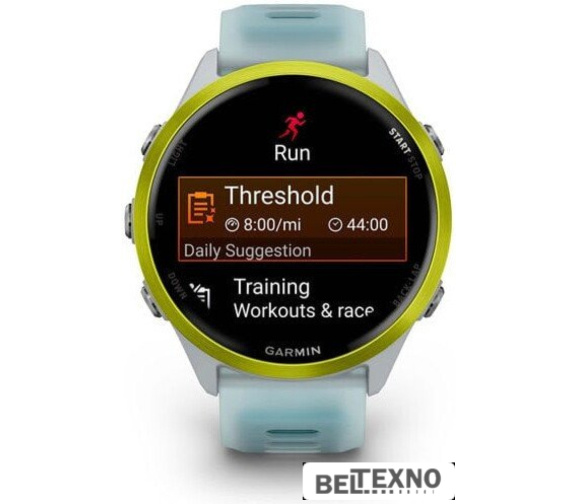  Умные часы Garmin Forerunner 570 47 мм (серебристый/желтый) 