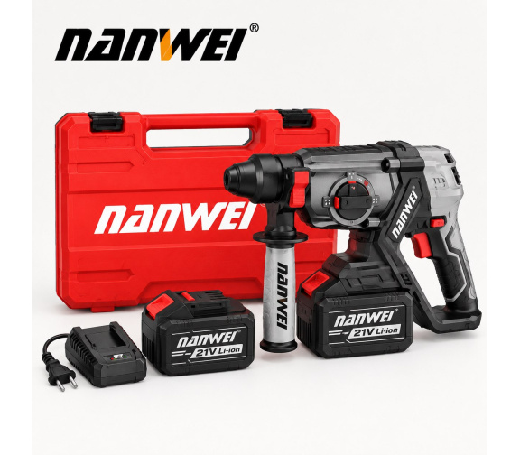 Импульсный аккумуляторный литиевый перфоратор NANWEI H5271 модель D тип 26