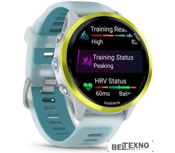  Умные часы Garmin Forerunner 570 47 мм (серебристый/желтый) 