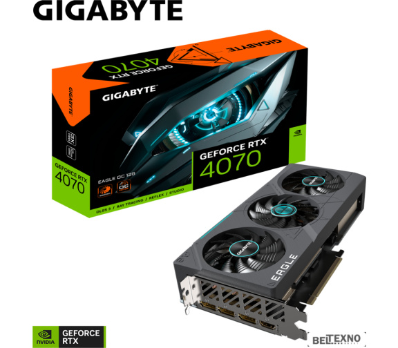             Видеокарта Gigabyte GeForce RTX 4070 Eagle OC 12G GV-N4070EAGLE OC-12GD        