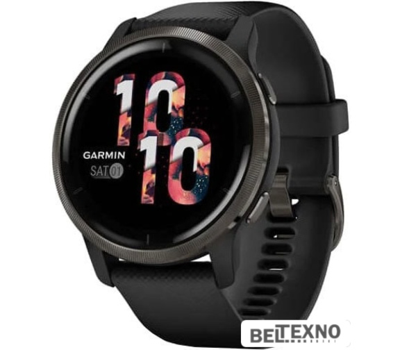             Умные часы Garmin Venu 2 (сланцевая нержавеющая сталь/черный)        
