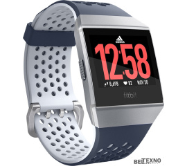             Умные часы Fitbit Ionic: Adidas Edition (серый/темно-синий)        