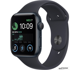             Умные часы Apple Watch SE 2 40 мм (алюминиевый корпус, полуночный/полуночный, спортивный силиконовый ремешок)        
