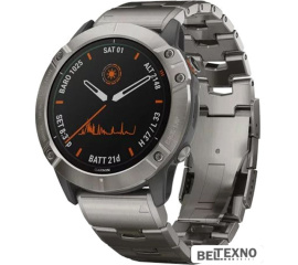             Умные часы Garmin Fenix 6X Pro Solar (титановый)        