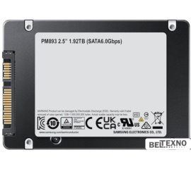       SSD Samsung PM893 1.92TB MZ7L31T9HBLT-00A07    