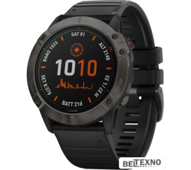             Умные часы Garmin Fenix 6X Pro Solar (титановый серый DLC/черный)        