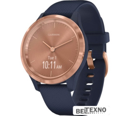             Гибридные умные часы Garmin Vivomove 3S (розовое золото/темно-синий)        