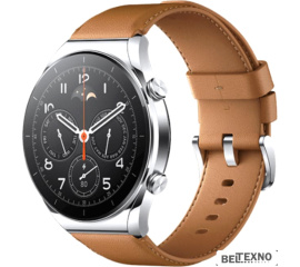             Умные часы Xiaomi Watch S1 (серебристый/коричневый, международная версия)        