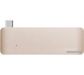             USB-хаб Deppa USB-C адаптер для MacBook (золотистый)        