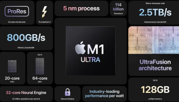 Новый 20-ядерный процессор M1 Ultra от Apple